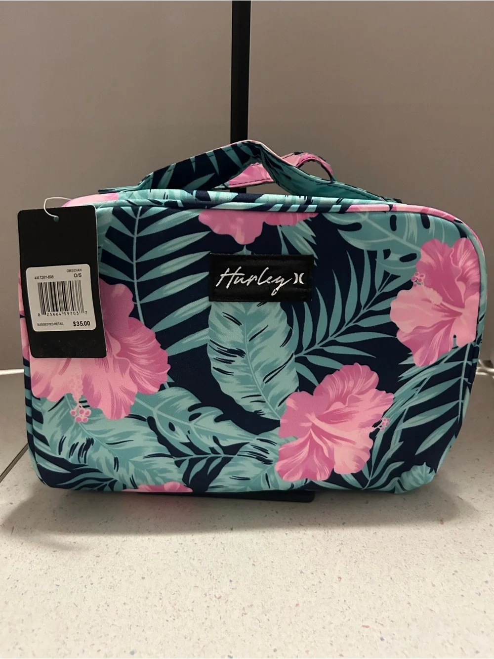 Hurley cosmetic bag